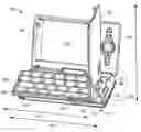 Fig. 01 - Mobile computer with foldable keyboard