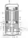 Fig. 01 - Hermetic compressor having a high pressure chamber