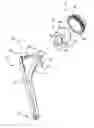 Fig. 01 - Femoral head assembly with variable offset
