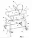 Fig. 02 - Bassinet selectively rockable when mounted upon a support as well as being displaced therefrom