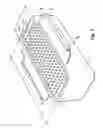 Fig. 03 - Device for cutting vegetables into ribbons or into strips including housing therefor