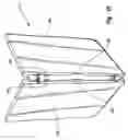 Fig. 22 - Portable folding table with locking hinge