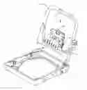 Fig. 01 - Universal ergonomic support with self-contained actuator