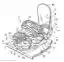 Fig. 01 - Device for retaining a boot on a gliding, rolling, or walking board adapted to a sporting activity, and the boot therefor