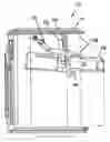 Fig. 01 - Wood burning stove having pivoting baffle and method