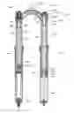 Fig. 01 - Bicycle fork having lock-out, blow-off, and adjustable blow-off threshold
