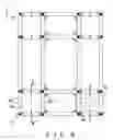 Fig. 08 - Seismic isolation bearing assembly with a frame unit for supporting a machine body thereon