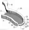Fig. 01 - Flexible triple tray with hinged elements