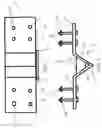 Fig. 03 - Bracket and pole assembly