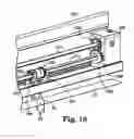 Fig. 19 - Sliding operator for between the glass window coverings