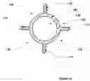 Fig. 02 - Support-separators for high performance communications cable with optional hollow tubes for; blown optical fiber, coaxial, and/or twisted pair conductors