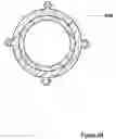 Fig. 22 - Support-separators for high performance communications cable with optional hollow tubes for; blown optical fiber, coaxial, and/or twisted pair conductors
