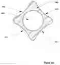 Fig. 32 - Support-separators for high performance communications cable with optional hollow tubes for; blown optical fiber, coaxial, and/or twisted pair conductors