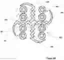 Fig. 41 - Support-separators for high performance communications cable with optional hollow tubes for; blown optical fiber, coaxial, and/or twisted pair conductors