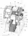 Fig. 01 - Drive unit, without engine frame, for an elevator