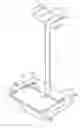 Fig. 01 - Support stand assembly for a computer desk