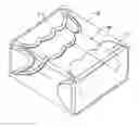 Fig. 01 - Modified spring system end cap for packaging fragile articles within shipping cartons