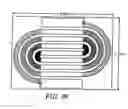 Fig. 16 - High temperature spiral snake superconducting resonator having wider runs with higher current density