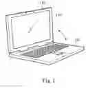 Fig. 02 - Notebook computer with a hanging type display screen