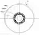 Fig. 01 - Optical disk with a plurality of radially extending marks for recording reflectance data of the optical disk