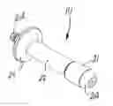 Fig. 01 - Two-piece centering stud for a vehicle wheel balancer