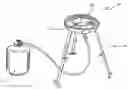 Fig. 01 - Cooking stove including invertible support rack, support rack with dual cooking surfaces, and methods of using same