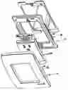 Fig. 01 - Screwless faceplate components and assembly