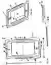 Fig. 03 - Screwless faceplate components and assembly