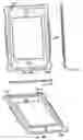 Fig. 04 - Screwless faceplate components and assembly