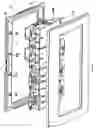 Fig. 08 - Screwless faceplate components and assembly