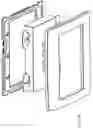 Fig. 17 - Screwless faceplate components and assembly