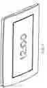Fig. 19 - Screwless faceplate components and assembly