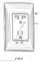 Fig. 07 - Wall plate with one opening for one or more wiring devices