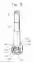 Fig. 10 - Constant discharge structure for nozzle head lowering type vacuum cosmetic container