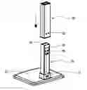 Fig. 01 - Plastic pedestal with a height adjustment function