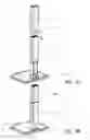 Fig. 03 - Plastic pedestal with a height adjustment function