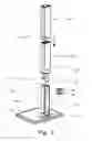 Fig. 04 - Plastic pedestal with a height adjustment function