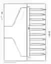 Fig. 12 - Apparatus and method for controlled width extrusion of filamentary curtain
