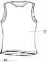 Fig. 01 - Performance sports garments formed from single layer double-faced performance warp knit fabric and method of making same