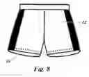 Fig. 09 - Performance sports garments formed from single layer double-faced performance warp knit fabric and method of making same