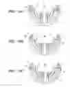 Fig. 14 - Method of making an inductor coil unit including steps of pouring resin between frames, and said coil unit