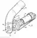 Fig. 01 - Rotary knife having vacuum attachment