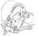 Fig. 01 - Saw swaging and shaping apparatus