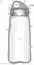 Fig. 01 - Drinking container with multilayer leak-proof closure