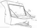 Fig. 01 - Lock assembly for a fold-down bed door