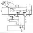 Fig. 01 - Microscope having an illumination optical system which is integrated with the microscope base which reduces heat conduction from the microscope base to the microscope frame