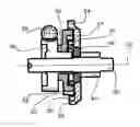 Fig. 01 - Step down gear train for an adjusting device of an automotive vehicle seat