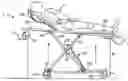 Fig. 01 - Pneumatically powered lift ambulance cot