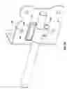 Fig. 33 - Vertical and horizontal adjustable hinge assembly