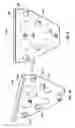Fig. 47 - Vertical and horizontal adjustable hinge assembly